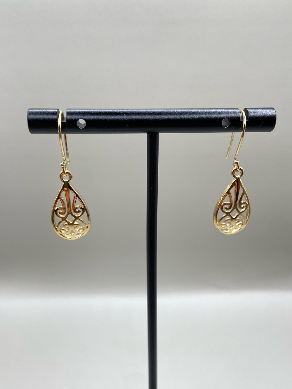 Dyadema Gold Vermeil Filigree Teardrop Earrings